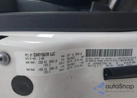 2008 Jeep Grand Cherokee Laredo из США, поврежденный, VIN 1J8GR48K68C197065